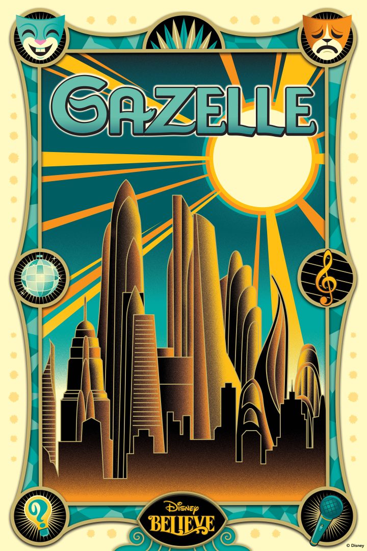 Gazelle entertainment venue poster for Disney Believe