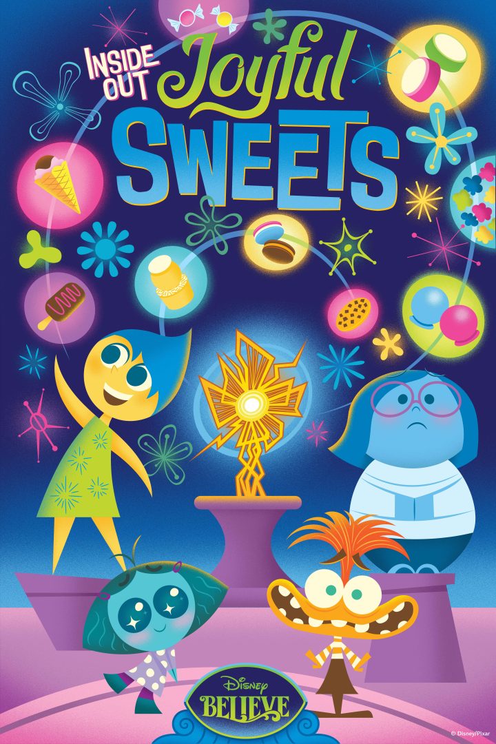 Inside Out: Joyful Sweets poster for Disney Believe