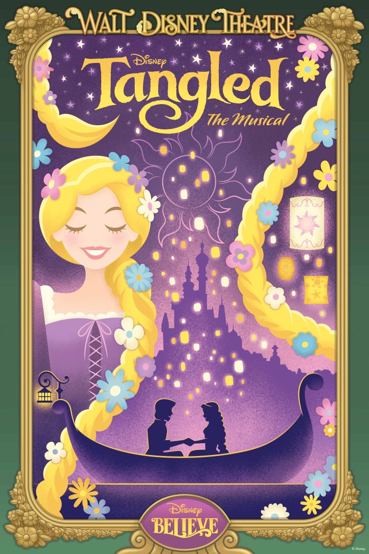 Tangled: The Musical poster for Disney Believe