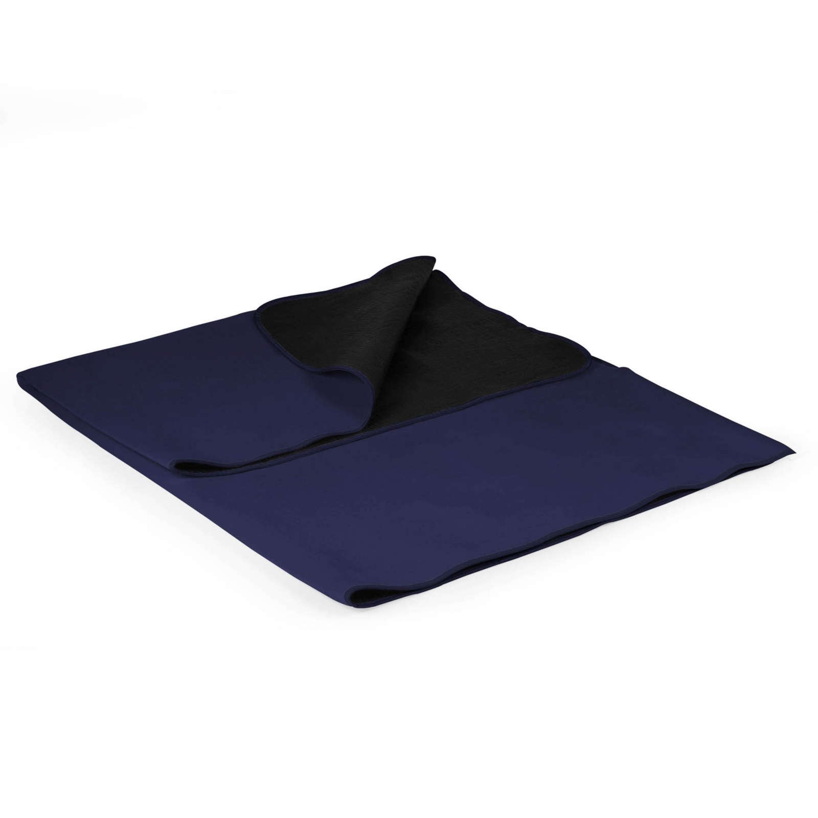 Buzz Lightyear blanket folded and unfolded beside its tote