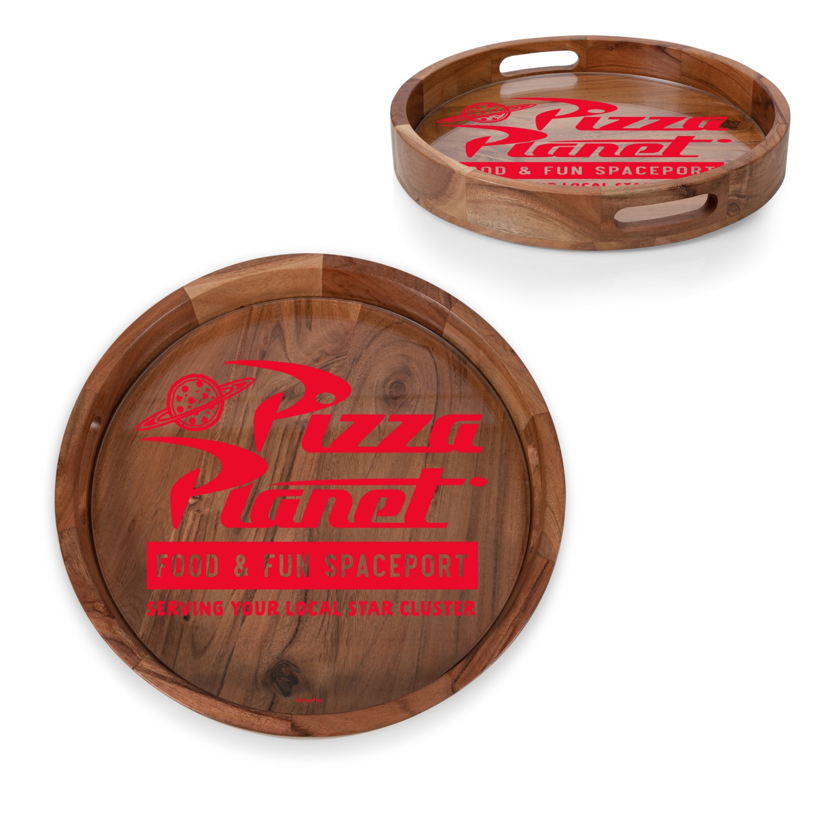 Pizza Planet serving tray used for drinks and snacks