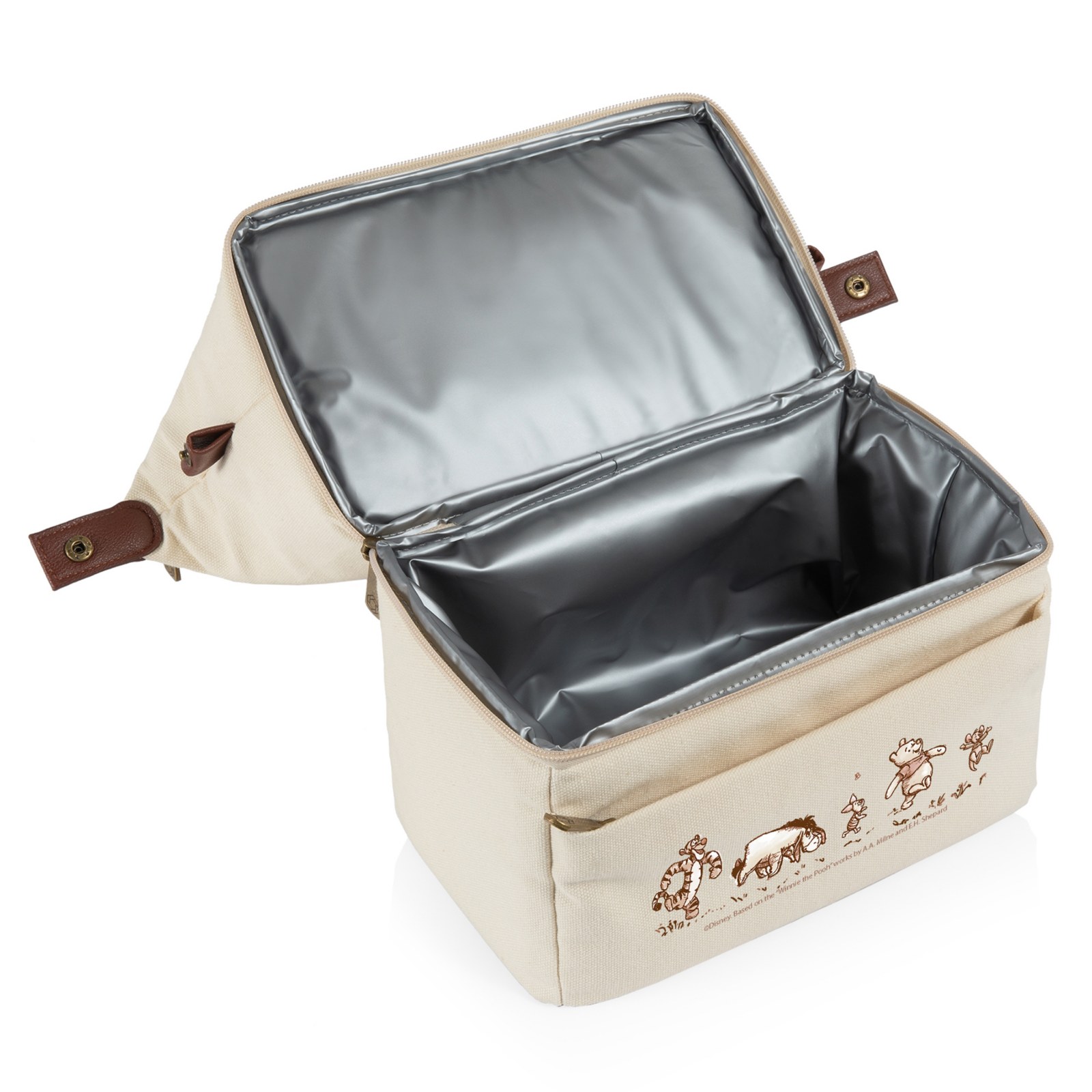 Front and open views of the Winnie the Pooh cooler
