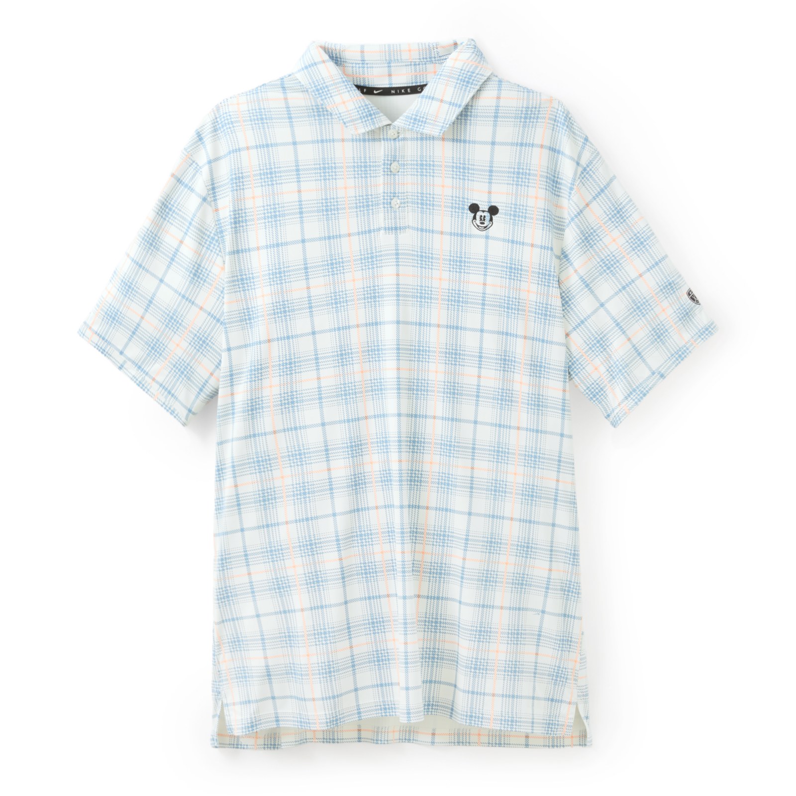 Light blue plaid Mickey Mouse Nike polo