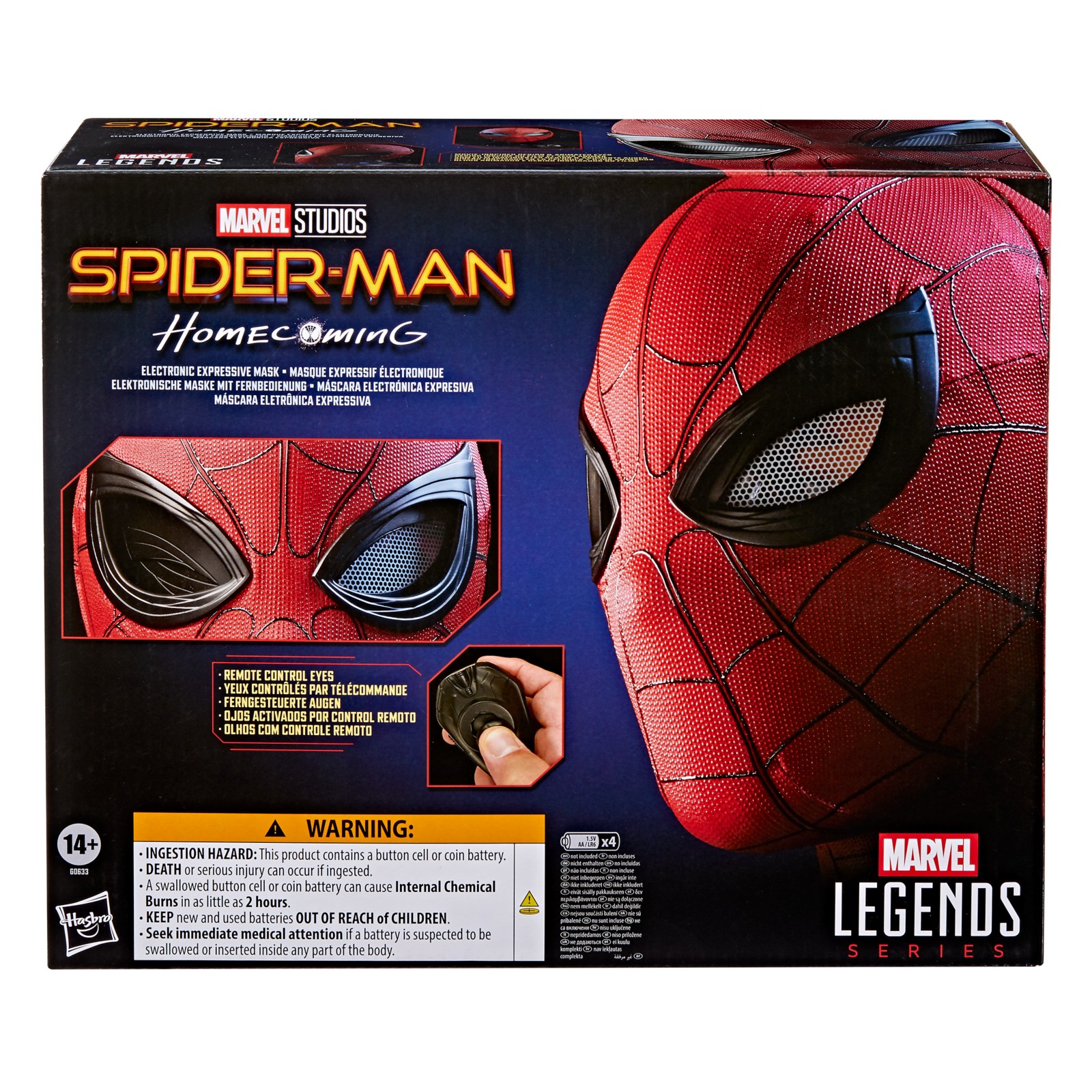 Spider-Man expressive mask packaging front