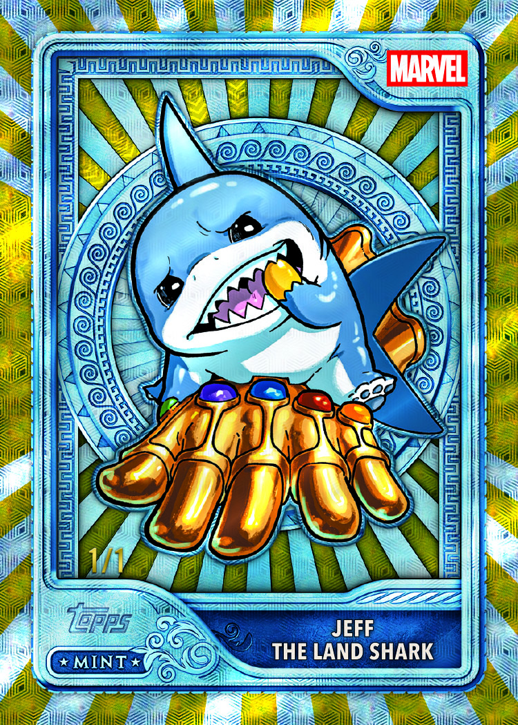 Jeff the Land Shark Topps Mint Marvel card