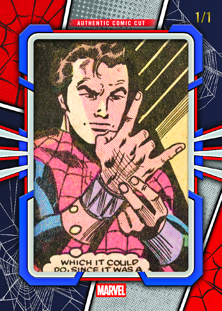 Spider-Man Comic Cut relic card