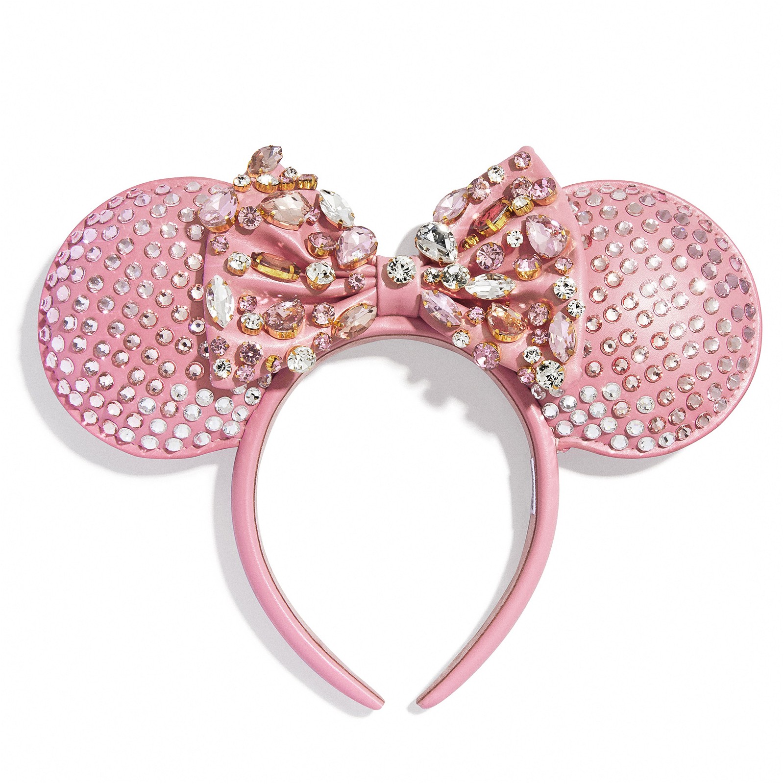Pink crystal Minnie Mouse ear headband by BaubleBar