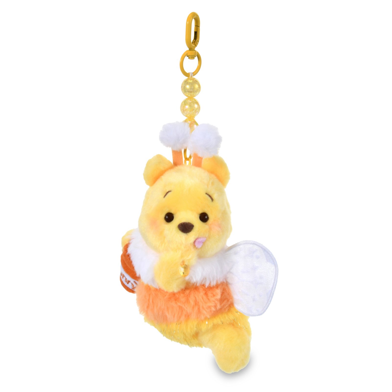 Pooh FAIRY POOH plush keychain with wings and antennae