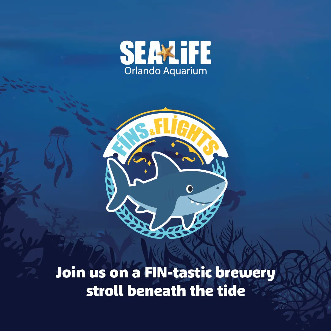 Fins and Flights event artwork from SEA LIFE Orlando