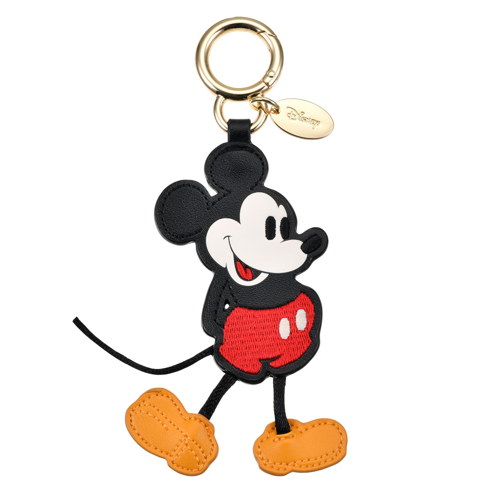 Mickey standing-pose faux-leather Fashion Charm