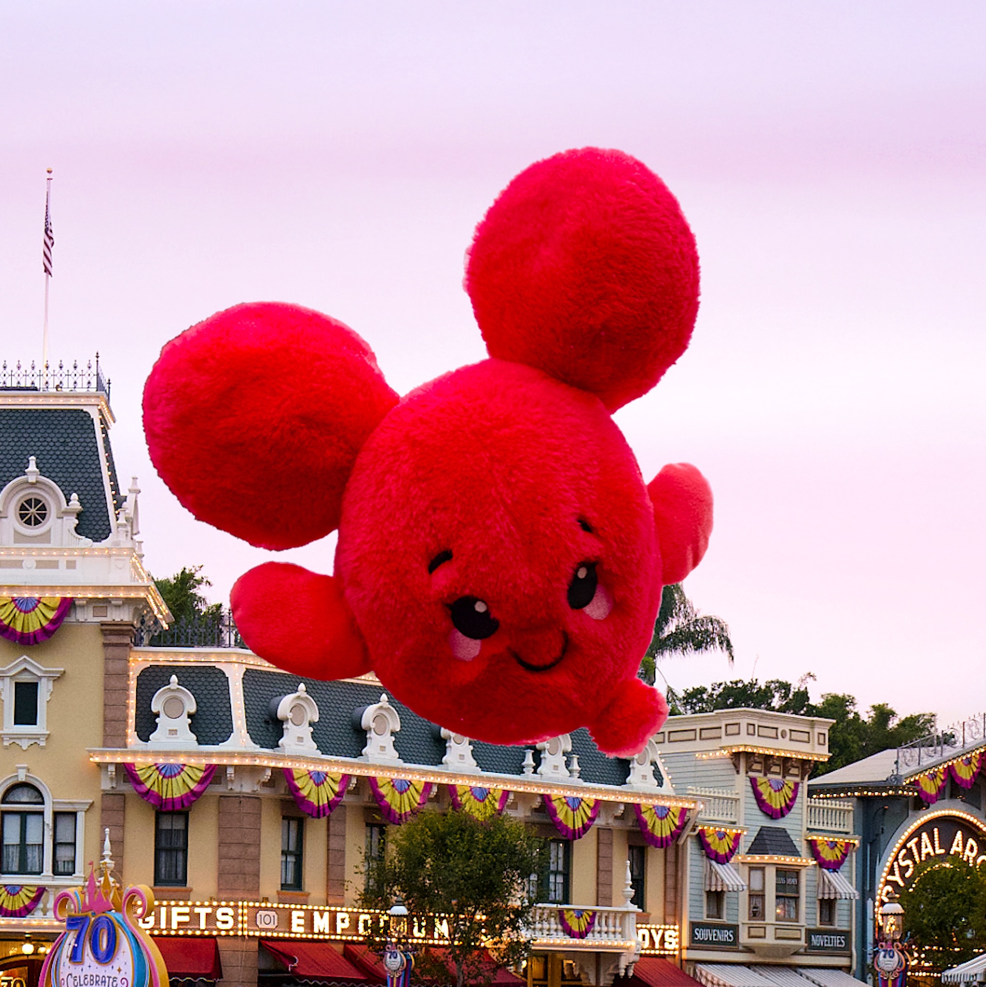 Red Mickey Mouse balloon Disney Iconics plush