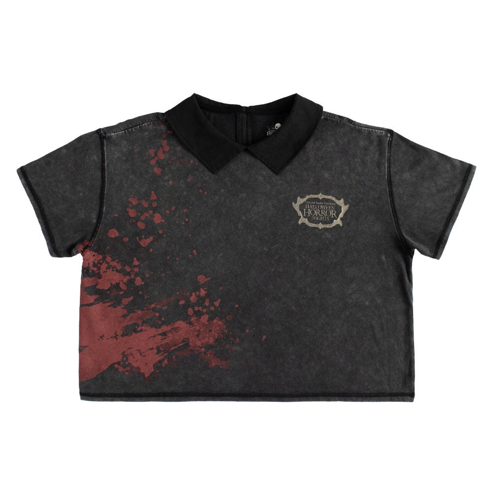 Halloween Horror Nights 2026 women's cropped polo shirt