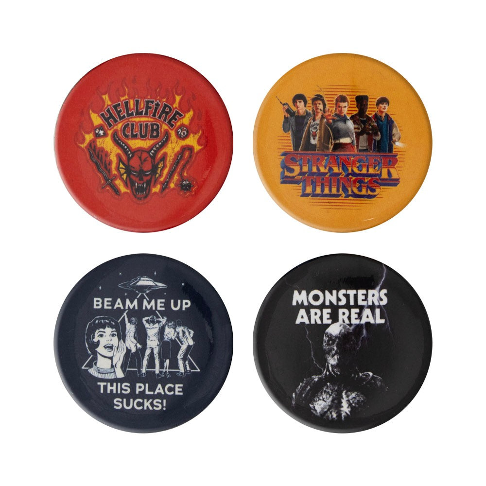 Halloween Horror Nights 2026 Stranger Things 5 button set