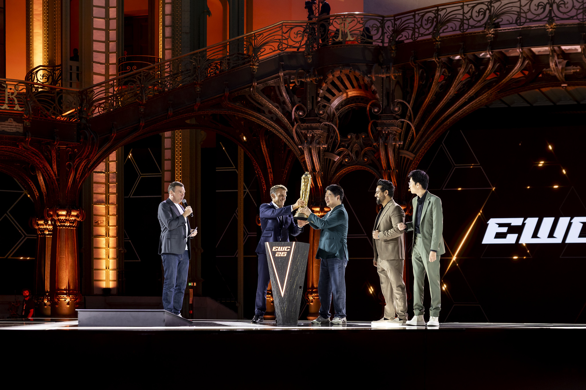 The Esports World Cup closing ceremony in Paris during the France-Saudi official visit
