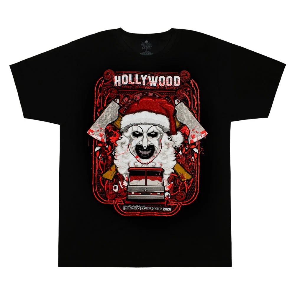 Halloween Horror Nights 2026 Universal Hollywood Art the Clown Tram T-Shirt