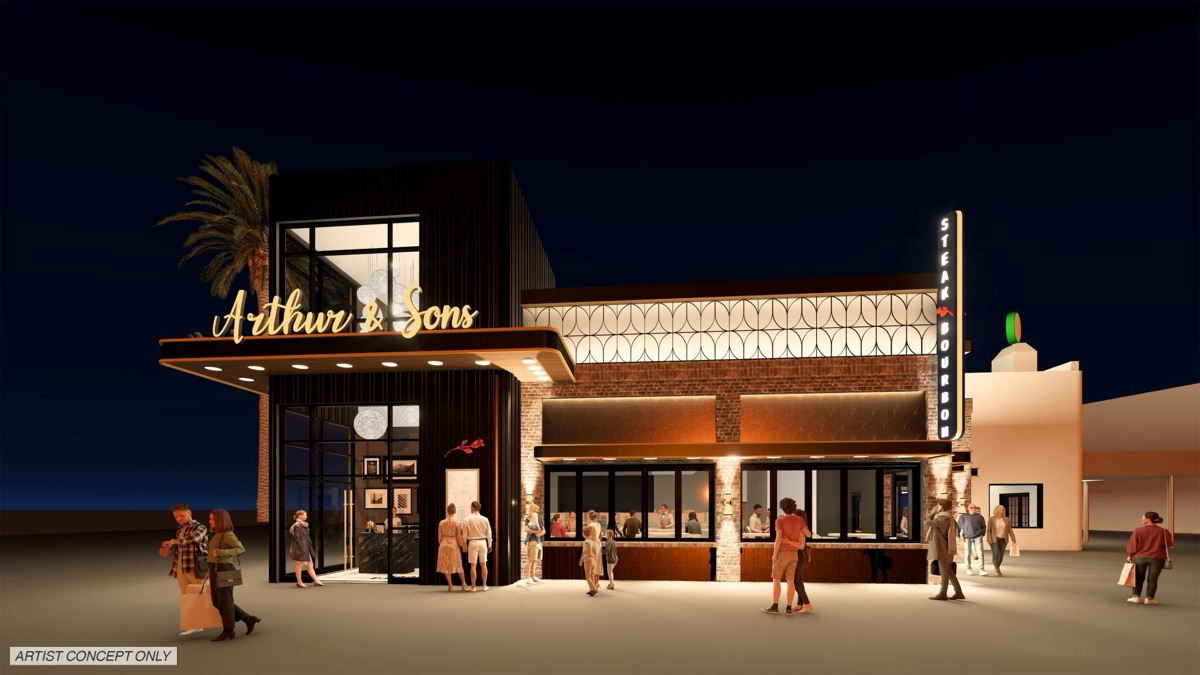 Arthur and Sons Steak and Bourbon concept at Downtown Disney