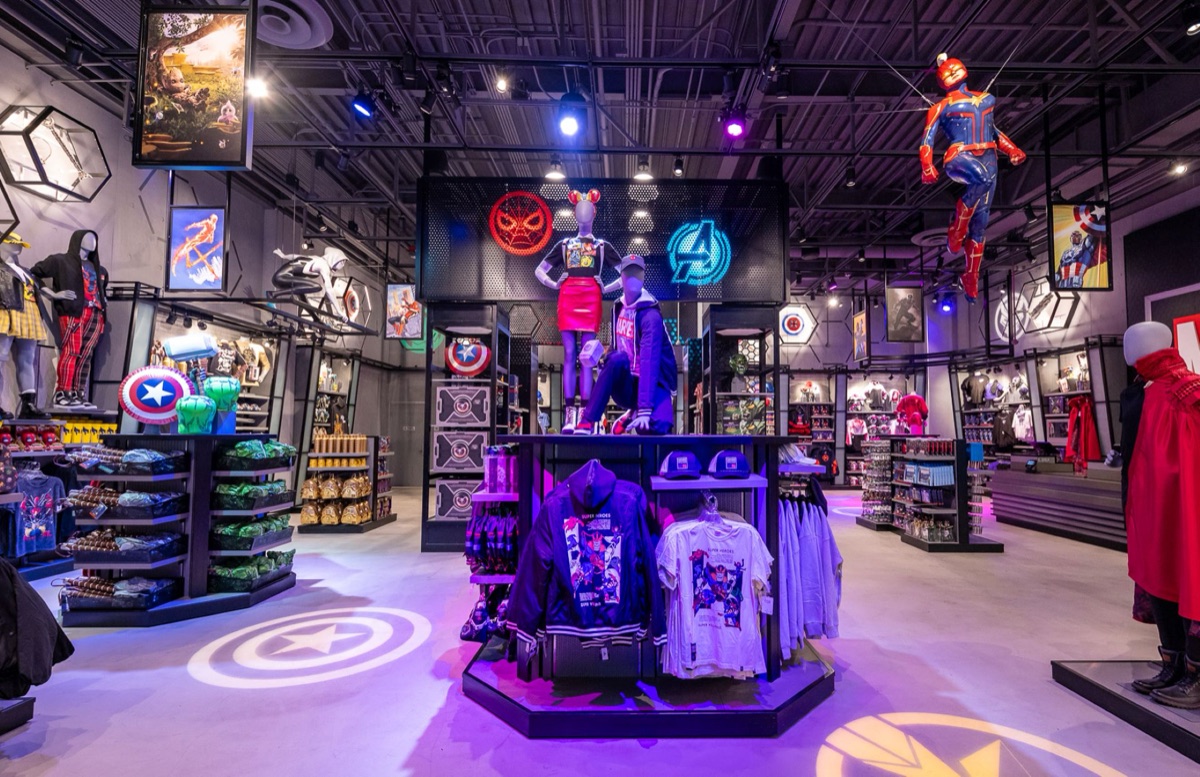 Avengers Reserve merchandise at Downtown Disney