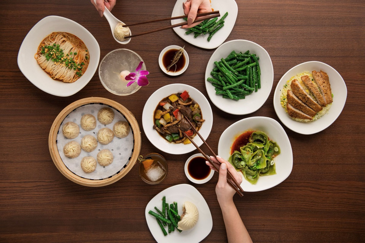 Din Tai Fung dumpling preparation area