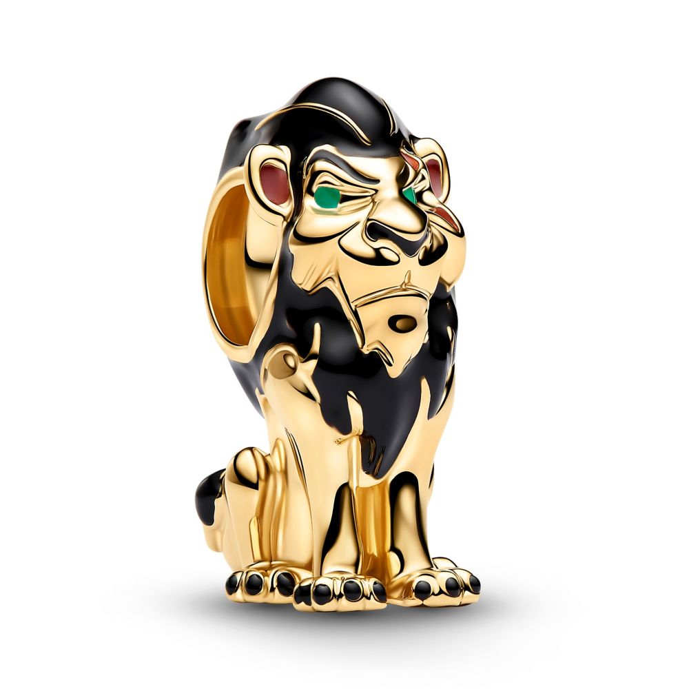 Scar Charm by Pandora from The Lion King with black, gold and green details