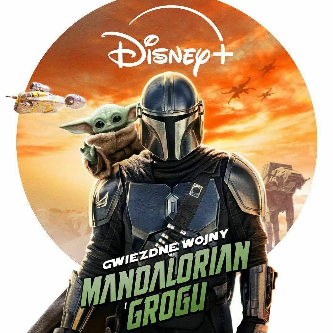 The Mandalorian and Grogu on official Disney+ Poland key art
