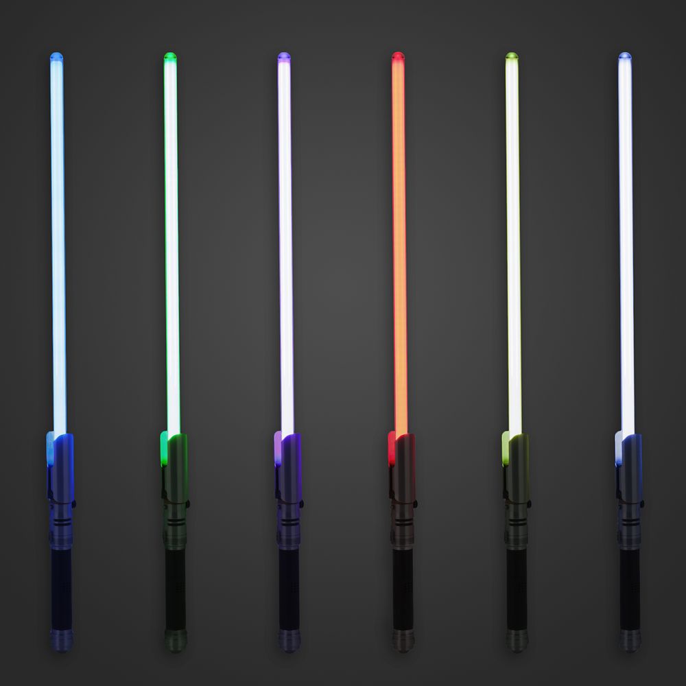 Cal Kestis lightsaber shown in six blade colors