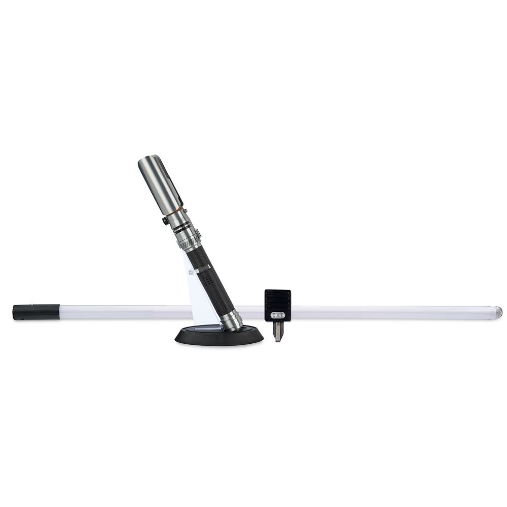 Cal Kestis color-changing Legacy lightsaber set with hilt, blade, display stand and belt clip
