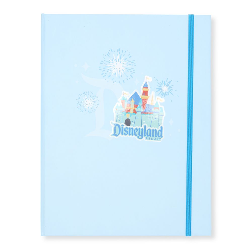Closed Disneyland Junk Journal with castle cover and elastic closure