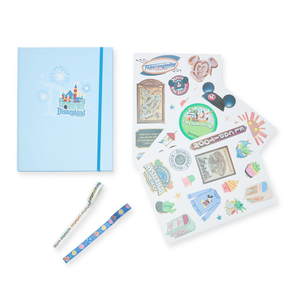Disneyland Junk Journal with stickers and washi tape