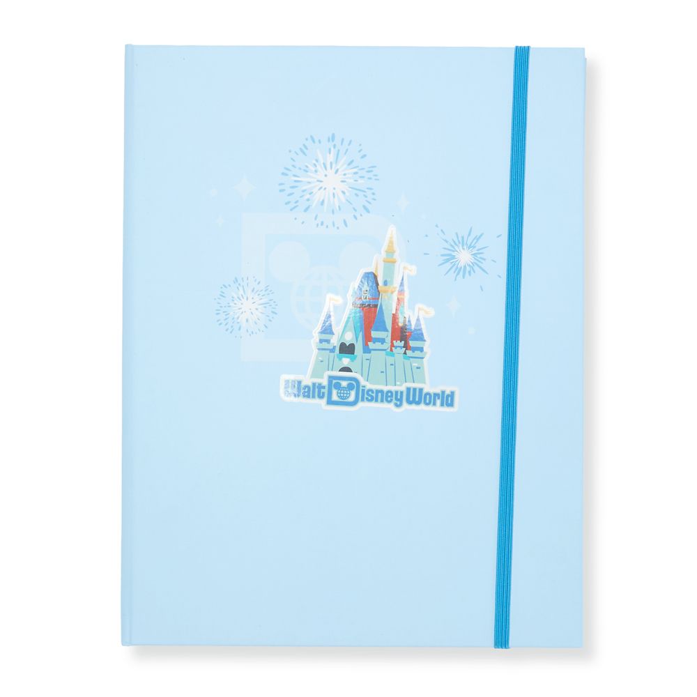 Closed Walt Disney World Junk Journal with castle cover and elastic closure