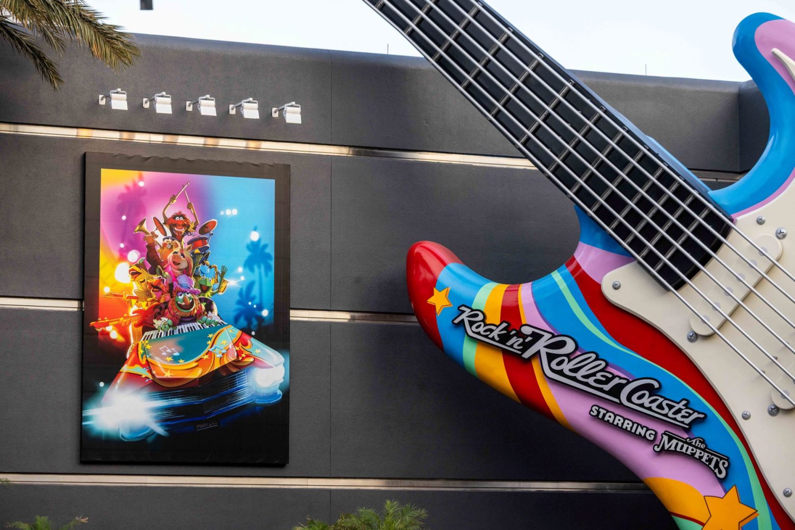The exterior of Rock 'n' Roller Coaster Starring the Muppets at Disney's Hollywood Studios