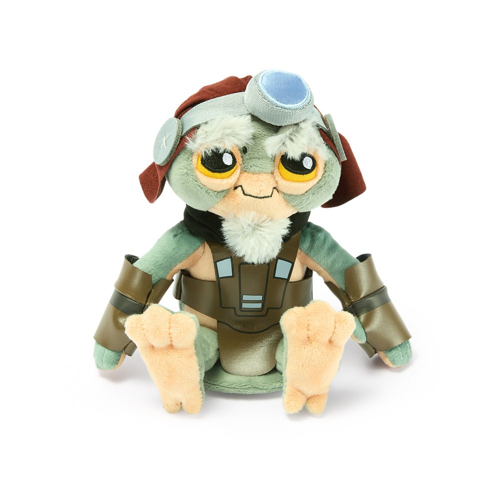 Anzellan Droidsmiths plush attached to a shoulder