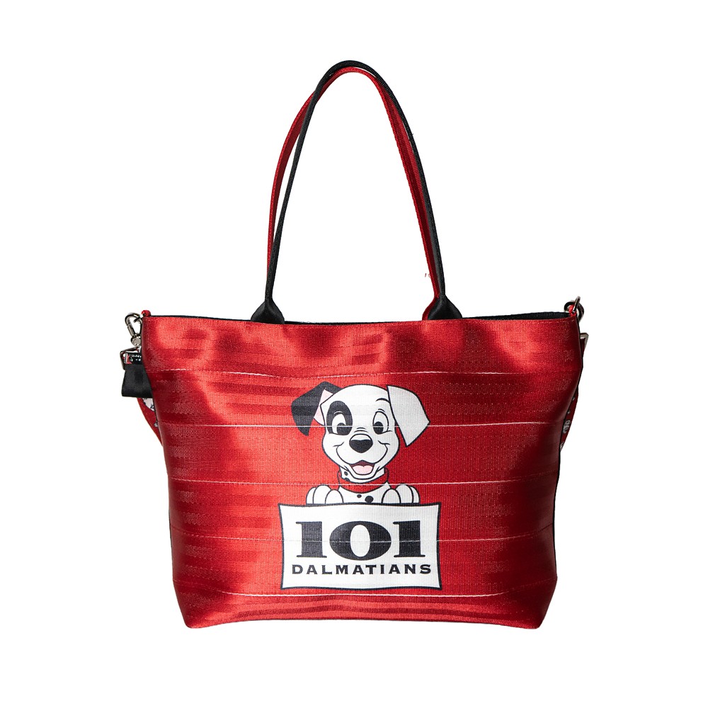 Red 101 Dalmatians tote bag by Harveys with Pongo artwork