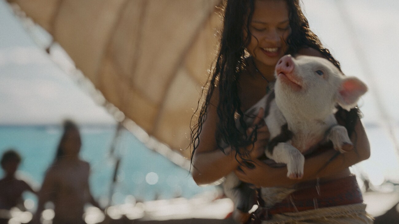 Moana and Pua in Disney's live-action film