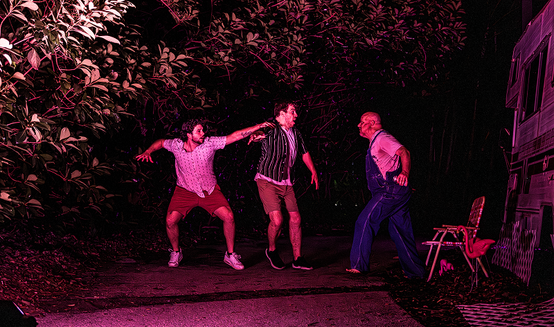 Guests experiencing Howl-O-Scream at SeaWorld Orlando