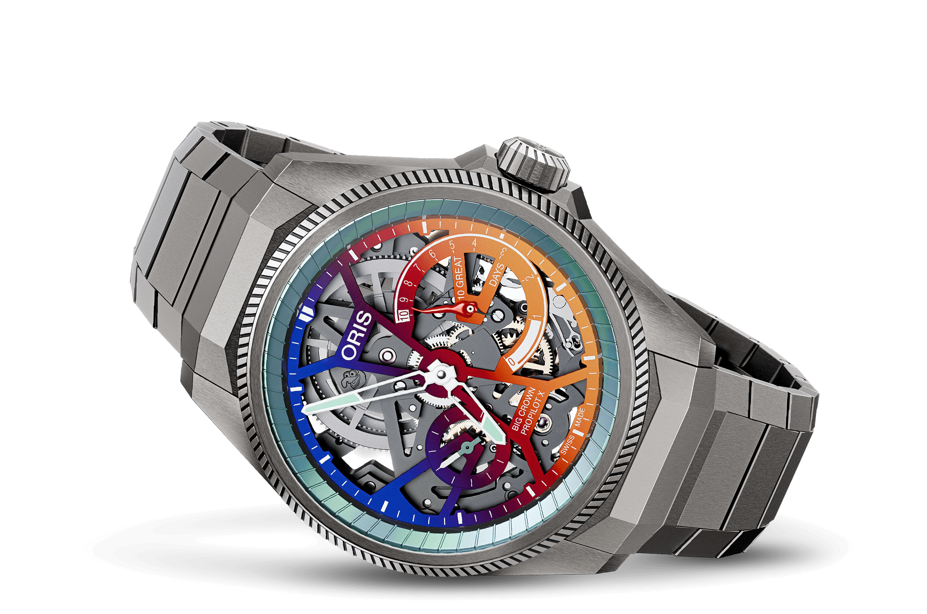 Oris ProPilot X Gonzo Edition skeleton watch