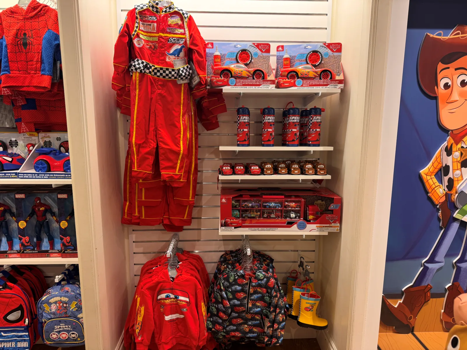 Cars merchandise at Disney Store Limited Time