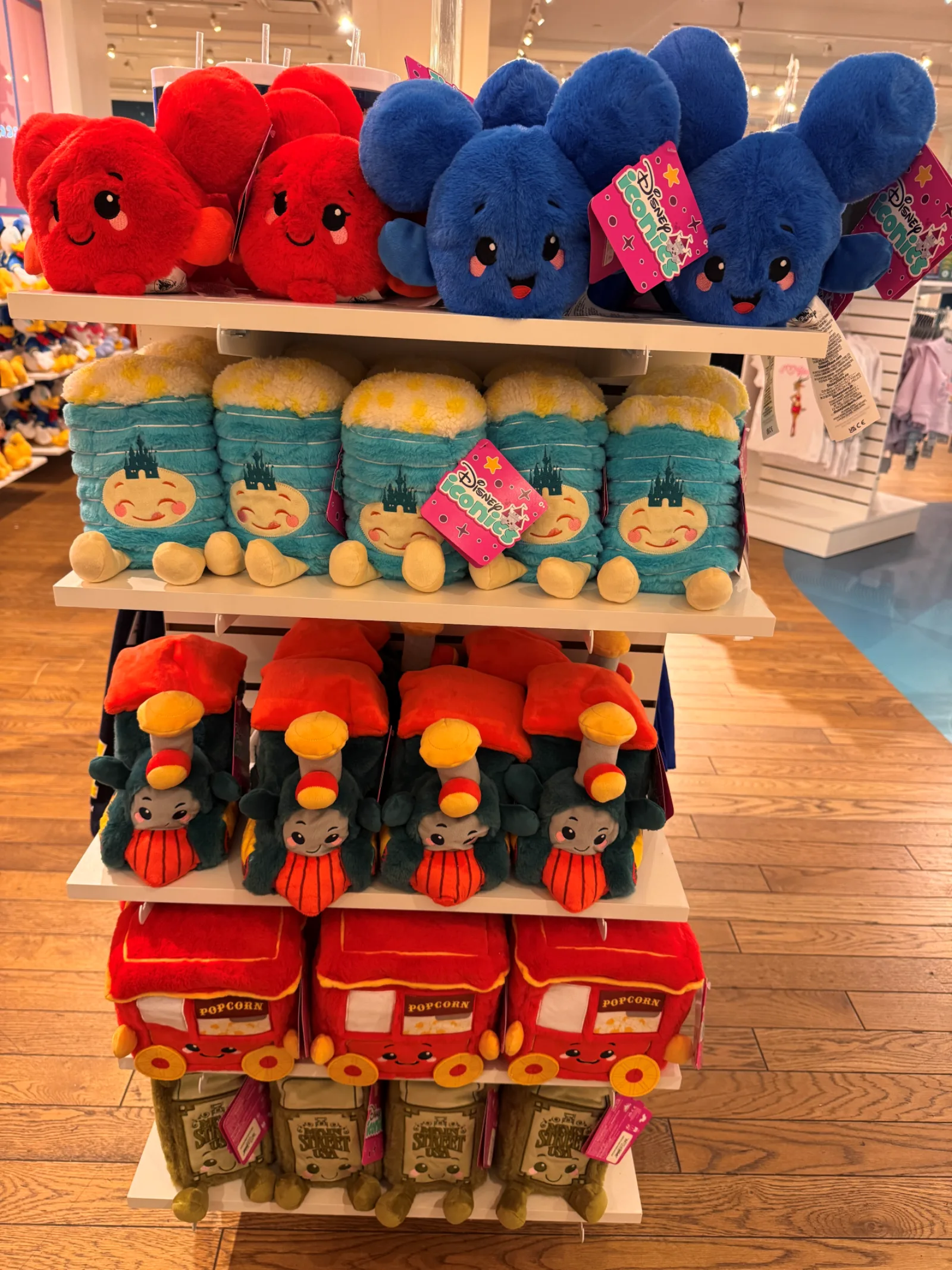 Classic Disney character merchandise at the Paramus store