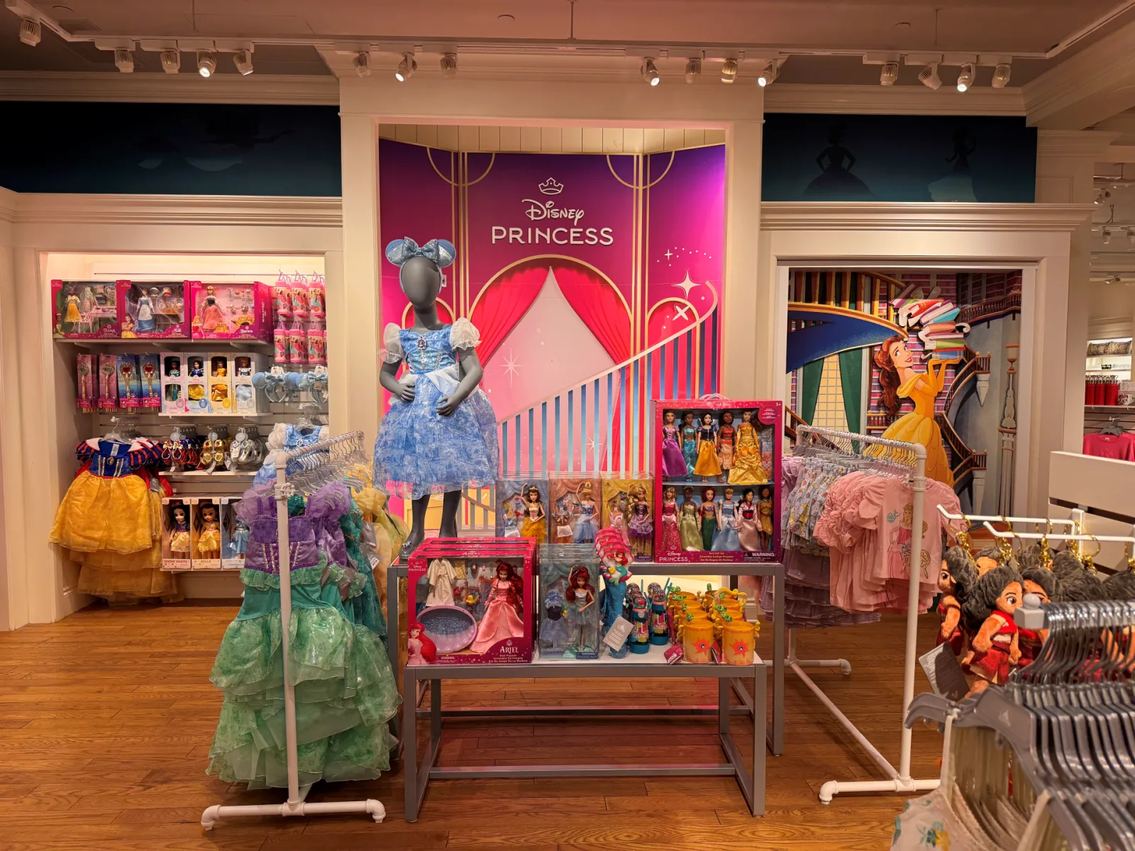 Disney Princess merchandise at the Paramus store