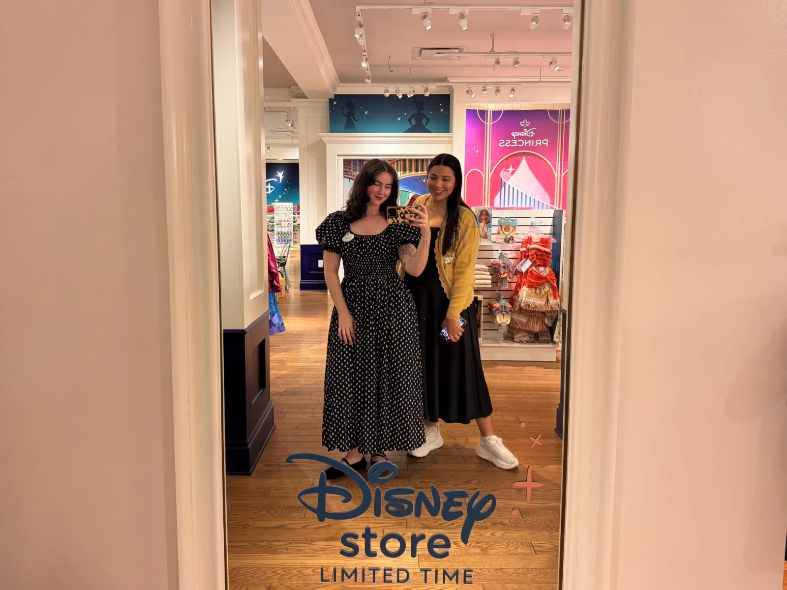 Disney Store cast members at the Paramus opening