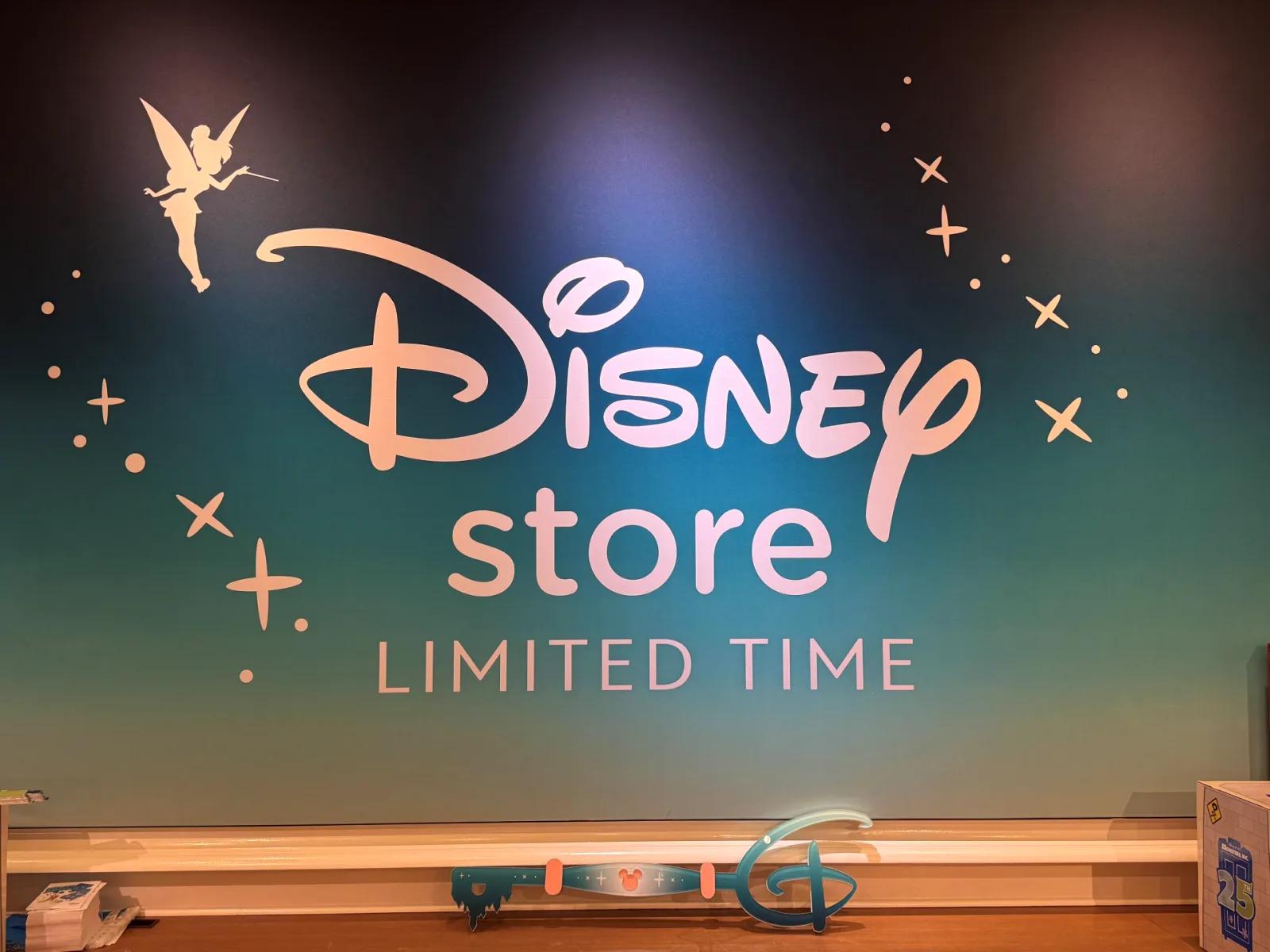 Disney Store Limited Time interior sign in Paramus