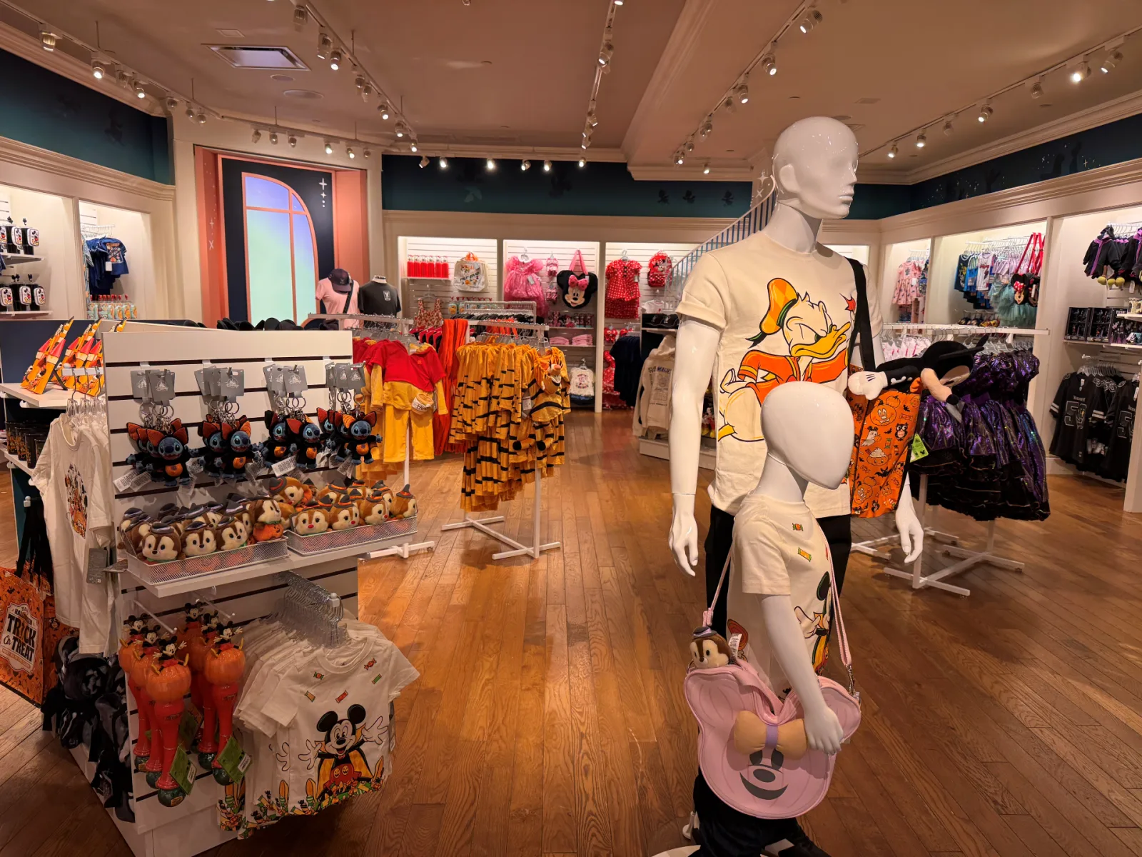 Disney merchandise assortment at the Paramus store