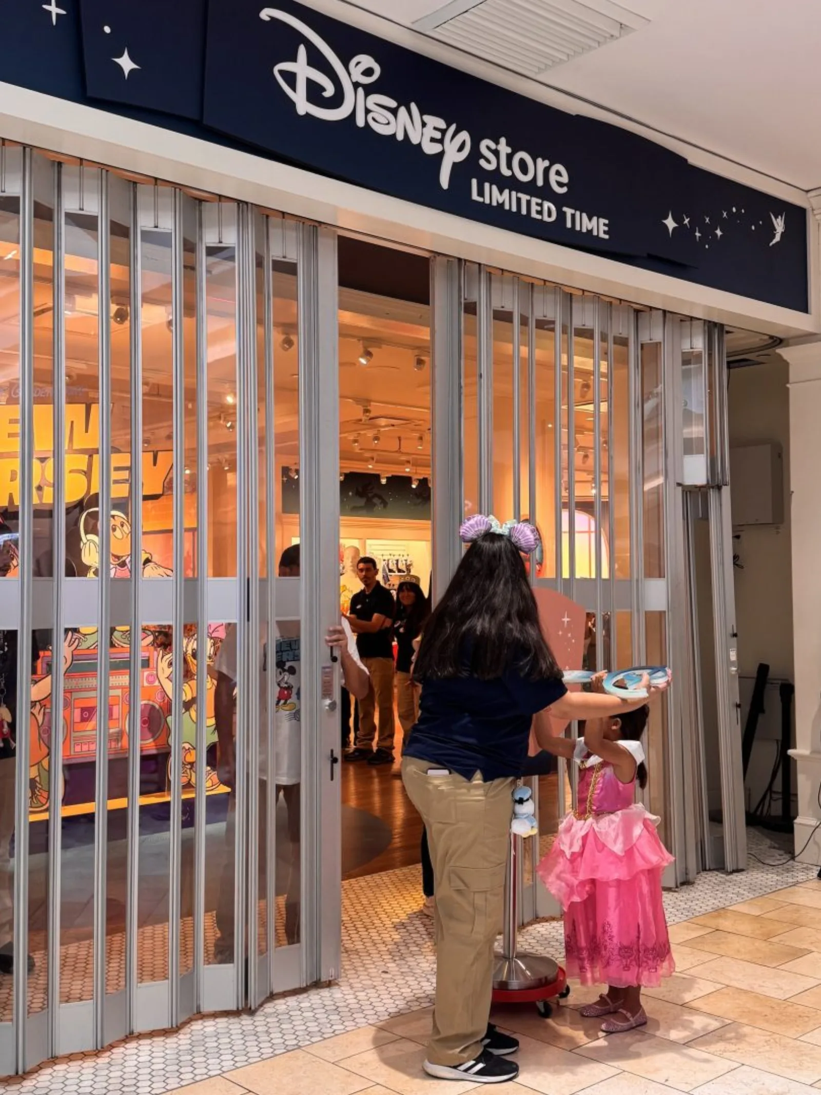 Disney Store Limited Time entrance during the Paramus opening