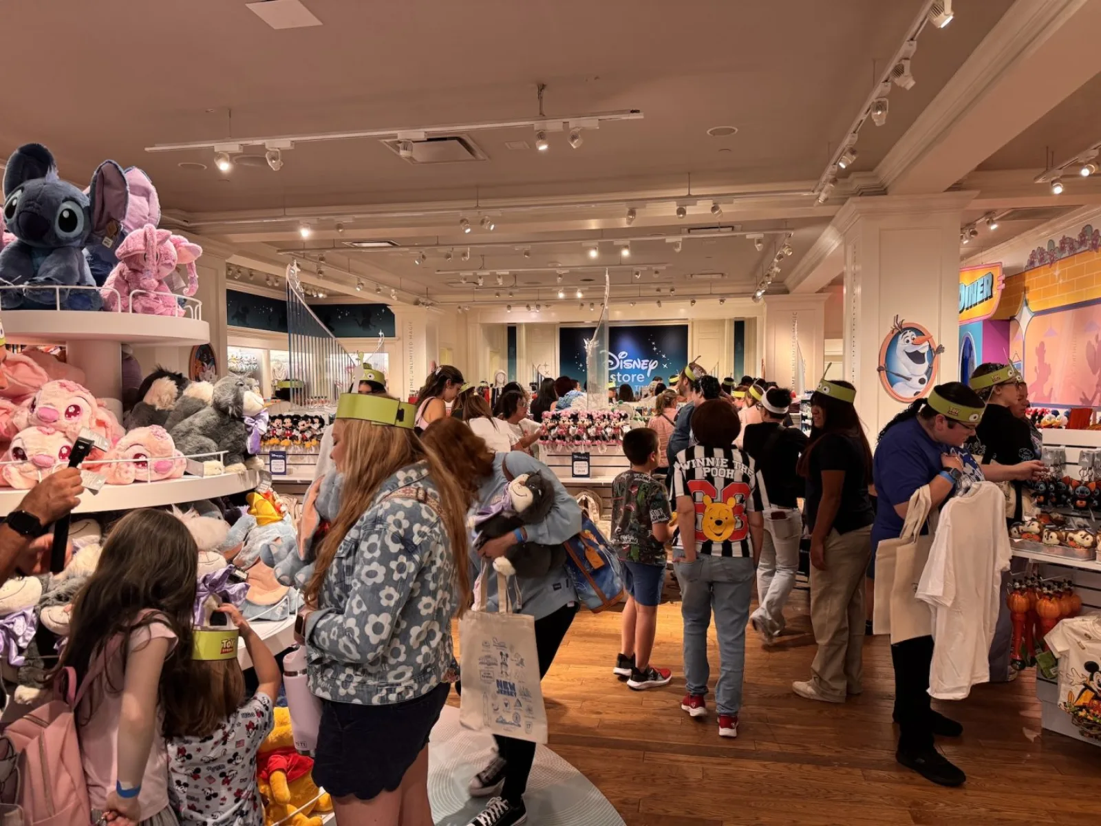 Shoppers inside Disney Store Limited Time in Paramus