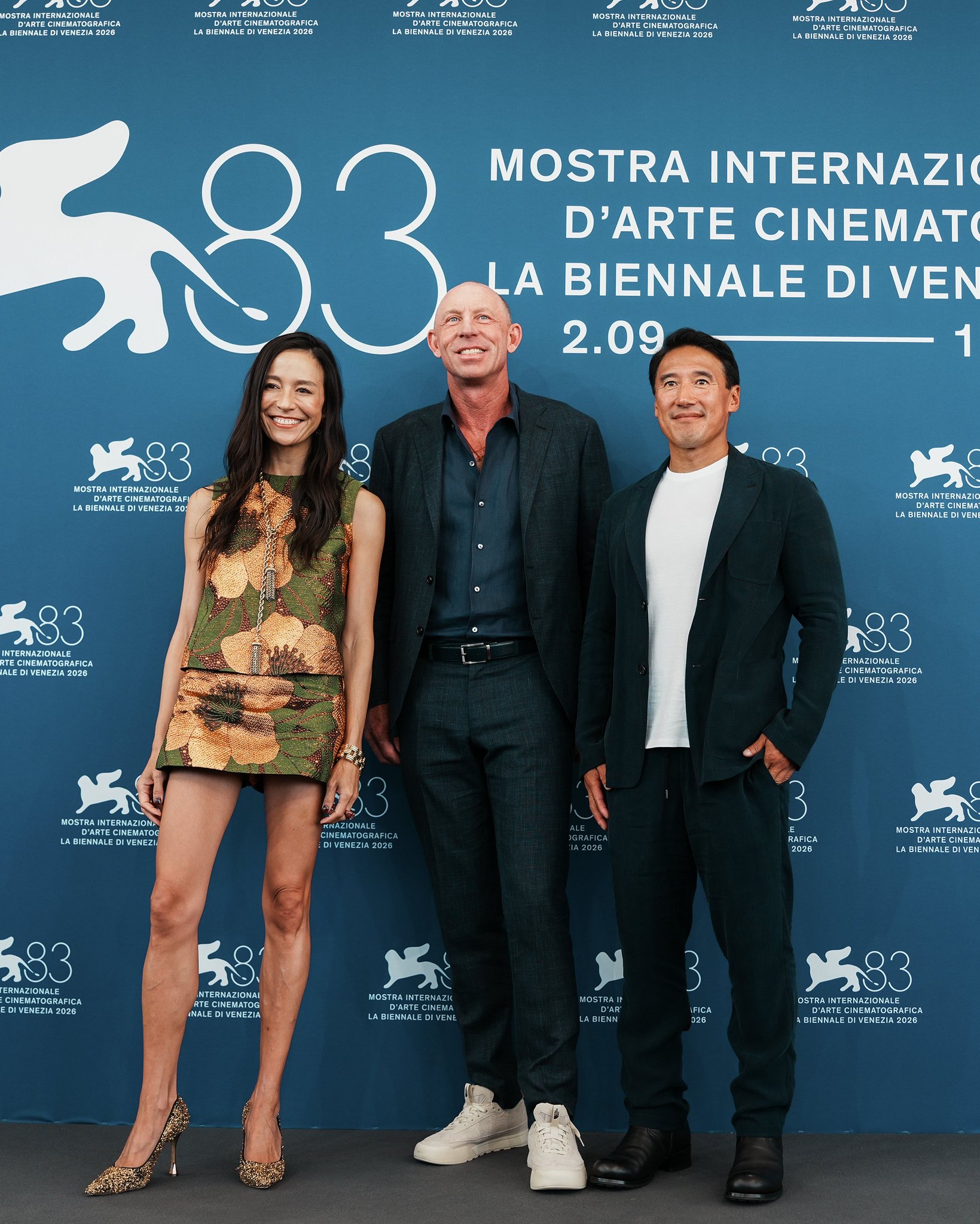 Chai Vasarhelyi, Jim Morrison and Jimmy Chin at the 83rd Venice International Film Festival