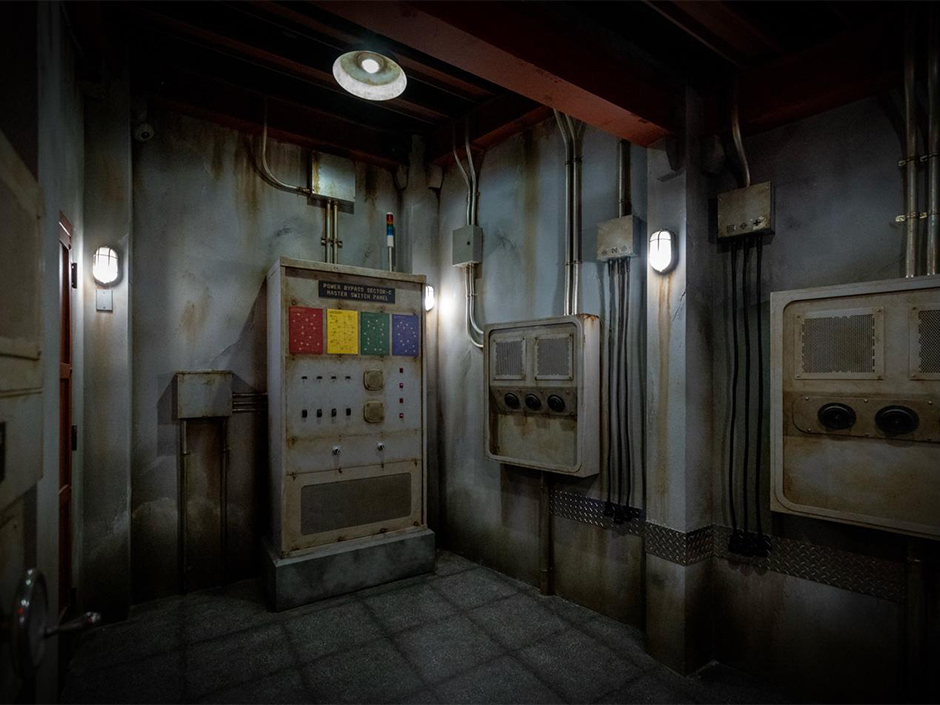 The power room inside Universal's Great Movie Escape