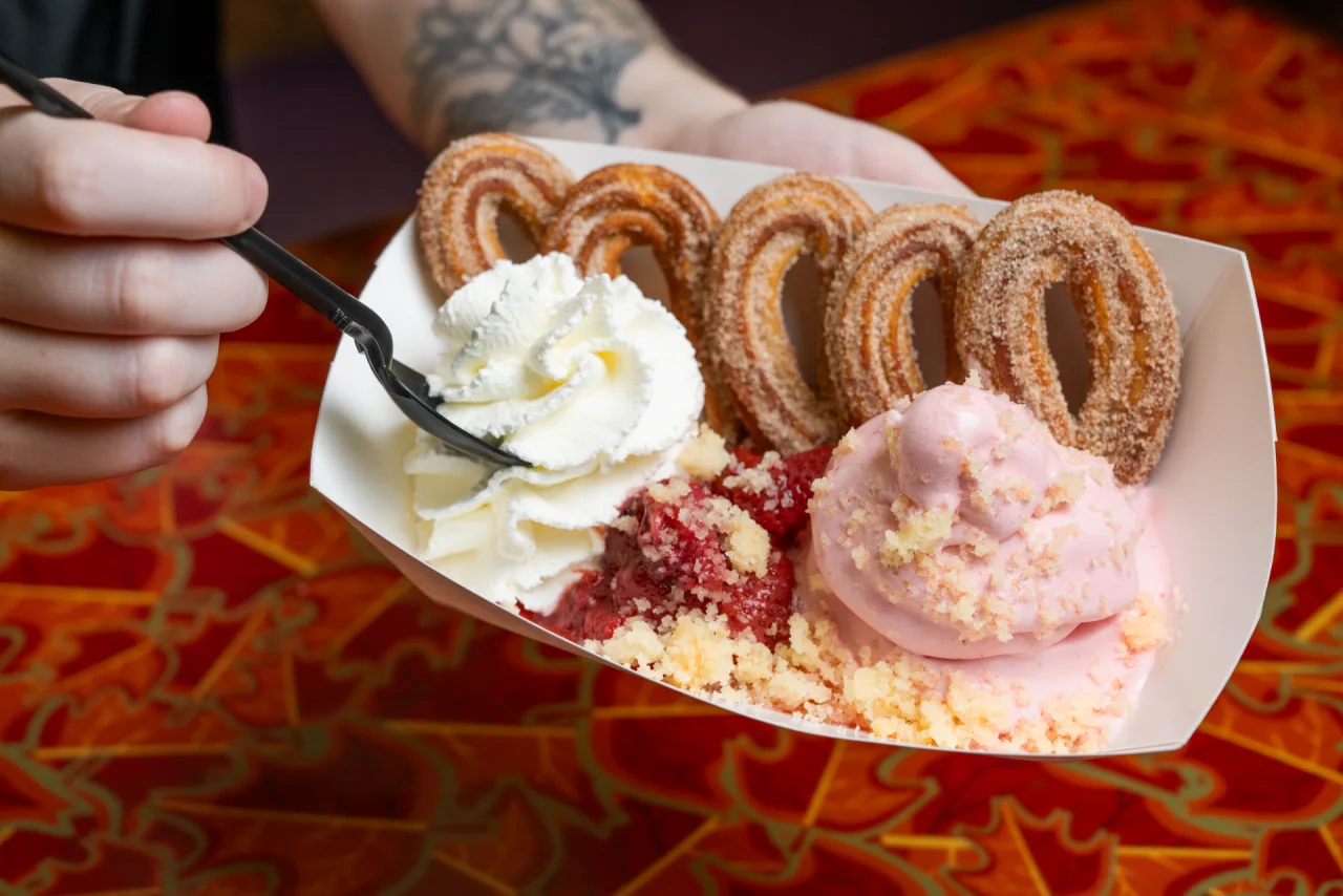 Churro Strawberry Shortcake Sundae at Walt Disney World