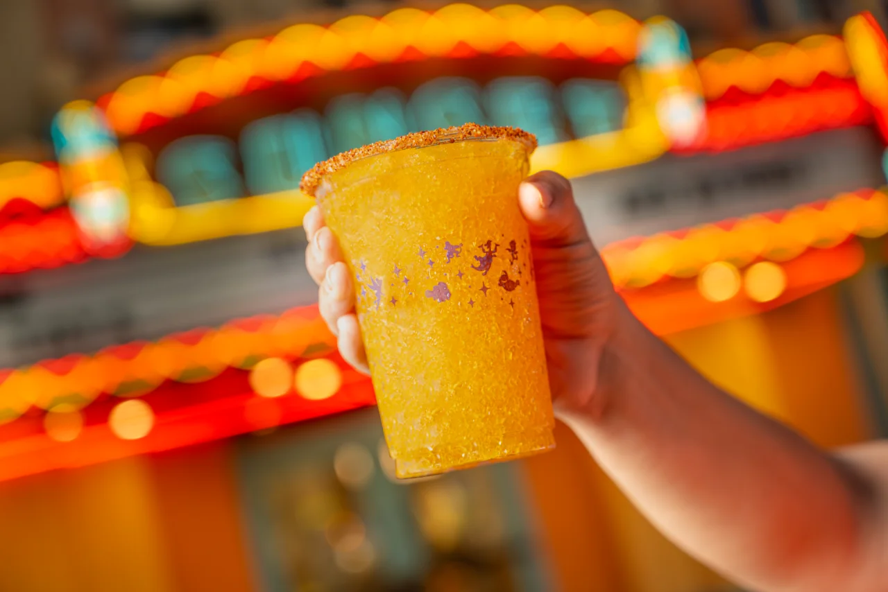 Golden Frozen Flame Slush at Walt Disney World