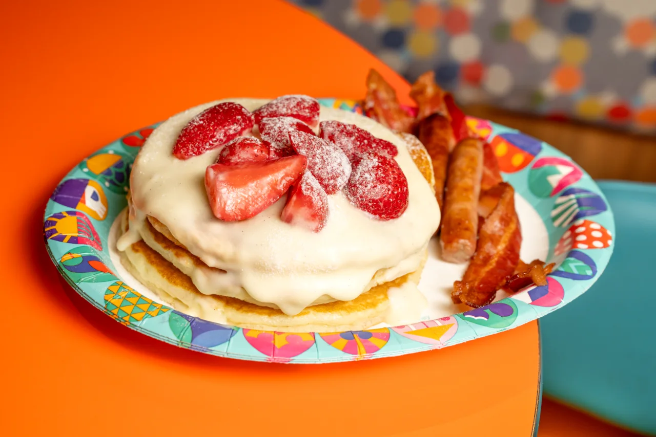 Strawberry Pancakes at Walt Disney World