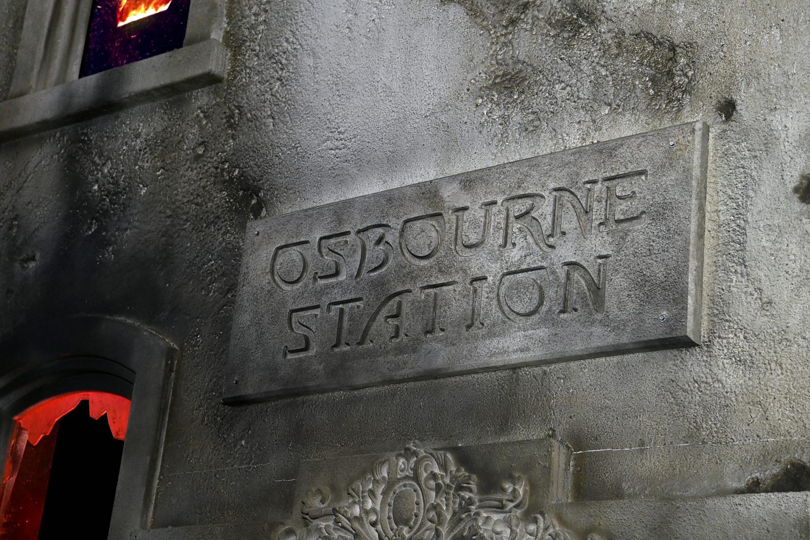 Stonework surrounding the Osbourne Station entrance