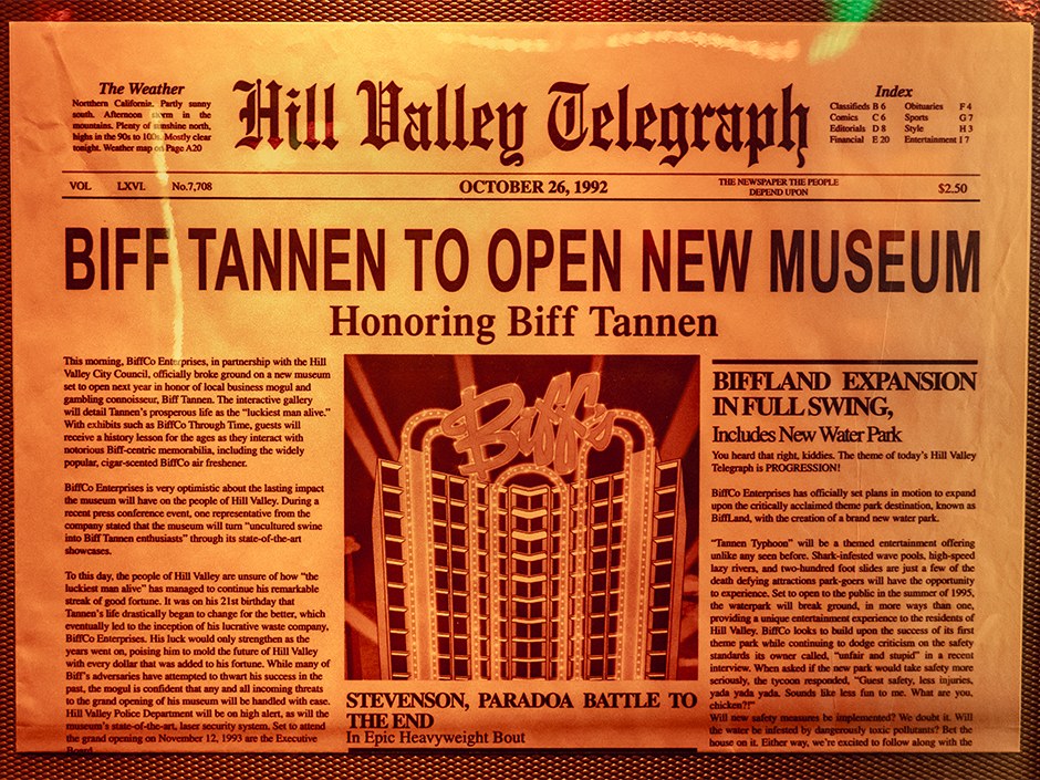 Fictional museum newspaper